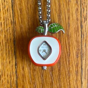 Marc Jacobs Red Apple Watch Pendant Necklace